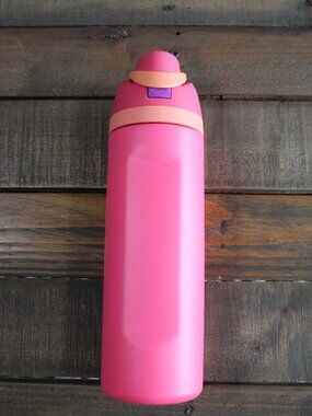 24oz Insulated Stainless Steel Water Bottle with Straw, BPA-Free